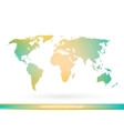 abstract creative concept map of the world vector image vector image