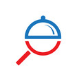 search food logo template vector image