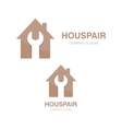 logo of repair house vector image