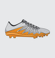 sneakers football shoes vector image