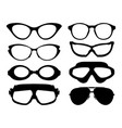 glasses design vector image