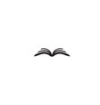 creative black book logo vector image