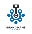 machine logo vector image vector image
