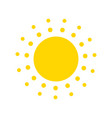 summer symbol sun modern icon dots and points vector image vector image