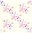 classic musical patterns with sheet music vector image