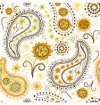 effortless floral pattern with sunflowers vector image