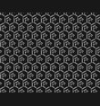 hexagons seamless pattern vector image vector image