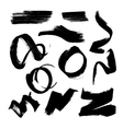 ink brush element set1 vector image