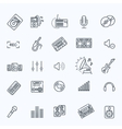 recording media icon set vector image
