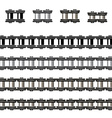 bicycle chain seamless vector image vector image
