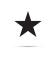 black star icon vector image