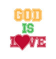 god is love vector image