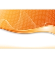 orange card with wave vector image