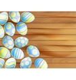 painted easter eggs eps 10 vector image vector image