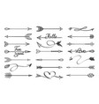 curved arrows sketch vector image