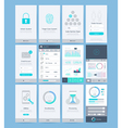 interface and ui design elements vector image