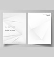 layout a4 cover mockups design templates vector image