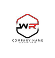 wr logo vector image vector image
