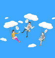 3d isometric flat conceptual vector image