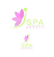 beauty and spa logo vector image vector image