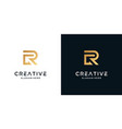 letter r logo design inspiration vector image