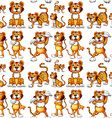 seamless tiger vector image