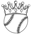 baseball ball on a white background vector image