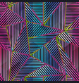 blue triangle geometric seamless pattern vector image vector image