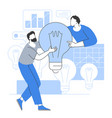 creative business teamwork vector image