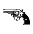 pistol vintage tattoo concept vector image