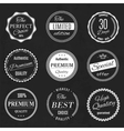 set vintage retro coffee vector image