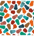 flat seamless pattern colored plastic cups vector image