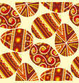 folk-style easter-egg seamless motif vector image