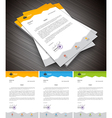 letterhead vector image vector image