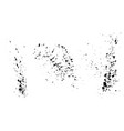 black paint splatter isolated texture set vector image