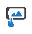 mobile photo capture icon vector image vector image