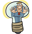 slave to the idea cartoon vector image vector image