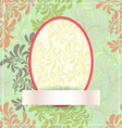 easter egg made of flowers eps10 vector image