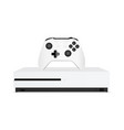 game console with joystick vector image