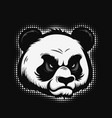 panda head logo mascot design vector image vector image