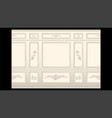 stucco wall panel moulding seamless vector image