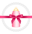 background with baby bottle vector image vector image