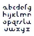 dark font with the rounded edges with bright thin vector image vector image