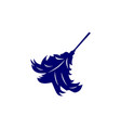 dust feather logo design template vector image vector image