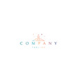 logo on which an abstract image a rocket vector image