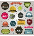 sales price tags stickers and ribbons vector image vector image