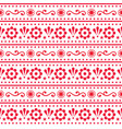 scandinavian folk seamless pattern vector image