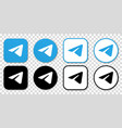 telegram messenger icon vector image
