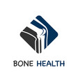 bone care logo vector image vector image