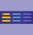 empty game user interface frames in pixel retro vector image